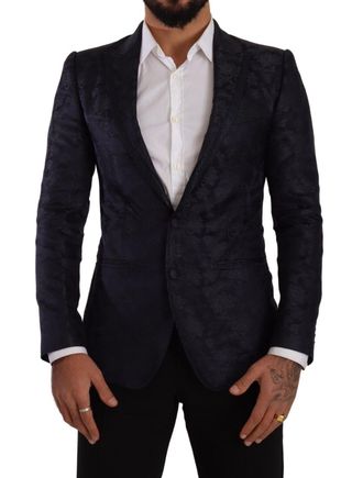 Dolce & Gabbana Bloemige Brocade Blazer Slim Fit