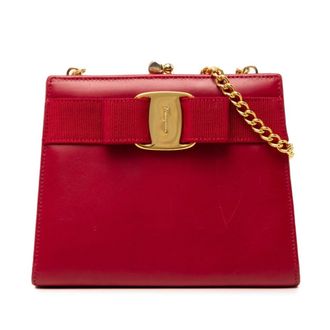Ferragamo Leather Shoulder Bag (Pre-Owned)