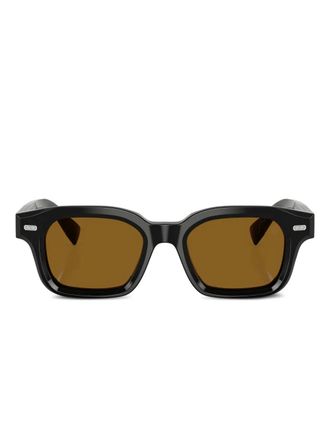 Brunello Cucinelli square-frame sunglasses - Black