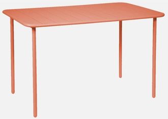 Sweeek Mesa De Jard&iacute;n Met&aacute;lica De 120cm, 4 Plazas