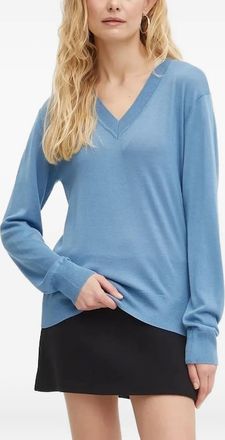 Samsøe & Samsøe Top con scollo a V - Blu