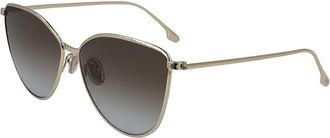 Victoria Beckham Womens Hammered 59Mm Sunglasses