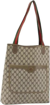 Gucci Pre-owned Plastic Tote Bag - Dames - Vintage Shopper - Beige - ONE Size - Vintage