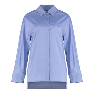 Max Mara Shirts, female, Blue, Size: S Conero Oxford Shirt