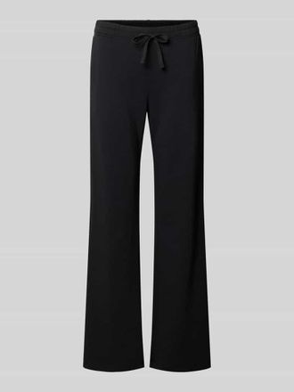 Juvia Flared Fit Sweatpants mit Tunnelzug in Black, Gr&ouml;&szlig;e XXL