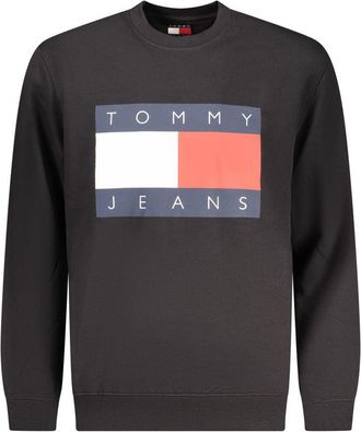 Tommy Hilfiger Zwarte Katoenen Mannen Sweatshirt