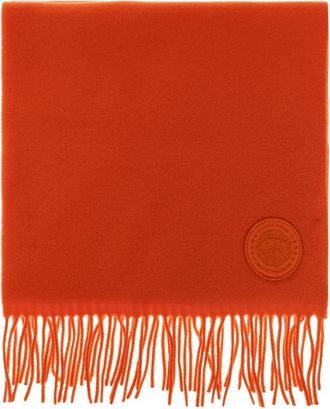 Canada Goose Bufanda de flecos de lana y cachemira - Accessories - unisex - Naranja - ONE SIZE
