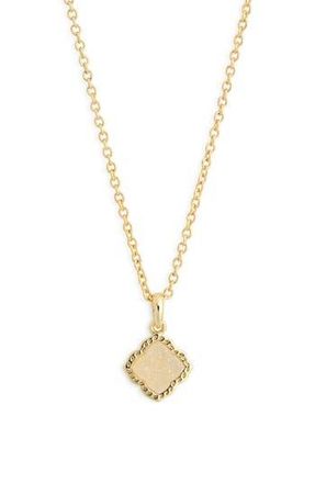 Kendra Scott Mallory Small Drusy Pendant Necklace in Gold Iridescent Drusy at Nordstrom Rack