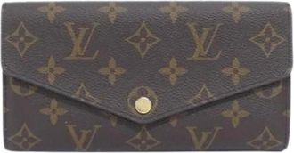 Louis Vuitton Pre-owned Wallets, female, Brown, Size: ONE SIZE Pre-owned Long wallet (tri-fold)