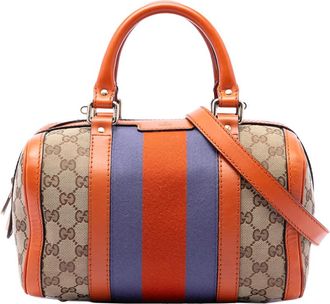 Gucci Pre-owned Gucci Small GG Canvas Web Joy Boston Bag Ladies CVGLOQ67GC5AZN1A