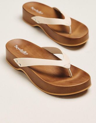 Seychelles Dreaming Out Loud Platform Thong Sandals