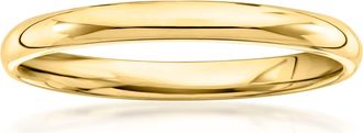 Ross-Simons Womens 2mm 14kt Yellow Gold Wedding Ring