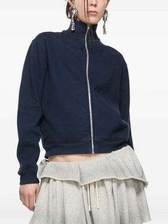 Acne Studios Sweater met geborduurd logo en rits - Blauw