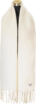 Chillouts XXL-Schal CHILLOUTS Govinda Scarf, Damen, weiss (sanftes wei&szlig;), Feinstrick, Kunstfaser, unifarben, Modet&uuml;cher XXL-Schal, mit eleganten Fransen