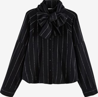 Balzac Paris Hemd mit Schluppe gestreift mit Lurex Joyce