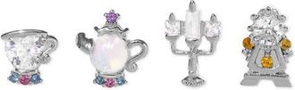 Girls Crew Disney Be Our Guest Stud Earrings Set in Silver at Nordstrom