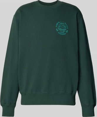 Edwin Sweatshirt mit Rundhalsausschnitt in Dunkelgruen, Größe XXL