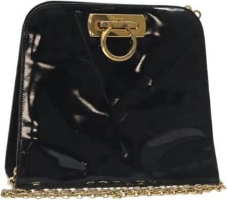 Ferragamo Pre-owned Canvas shoulder-bags - Dames - Vintage Schoudertas - Zwart - ONE Size - Vintage