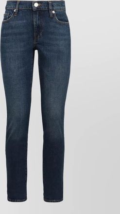 Frame Denim mid rise relaxed boyfriend denim trousers