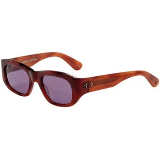 Garrett Leight Womens 50 mm Brown Sunglasses