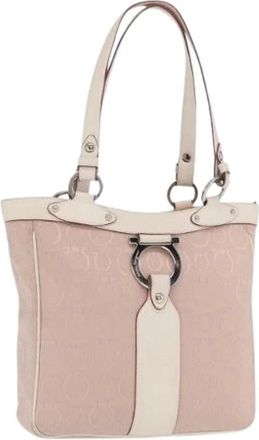 Ferragamo Pre-owned Shoulder Bags, female, Pink, Size: ONE SIZE Pre-owned Tote Bag