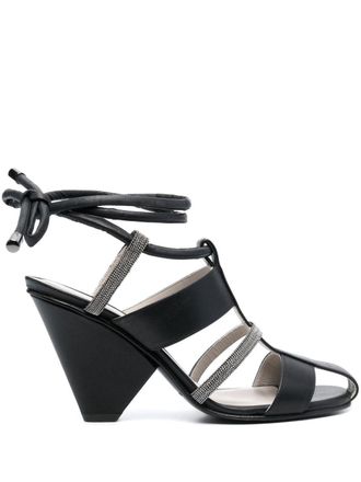 Fabiana Filippi Sandali in pelle - Nero