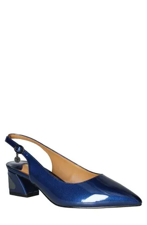 J. Reneé J.Renée Shayanne Slingback Pointed Toe Pump in Navy at Nordstrom, Size 5.5