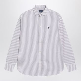 Polo Ralph Lauren White Striped Relaxed Fit Shirt