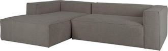 Deco Wood Sofá 4/5 plazas y chaise longue izquierdo color gris oscuro 300x175cm