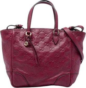 Gucci Pre-owned Canvas gucci-bags - Dames - Vintage Handtas - Rood - ONE Size - Vintage