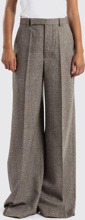 Rick Owens High-Waisted Wide-Leg Wool Blend Trousers