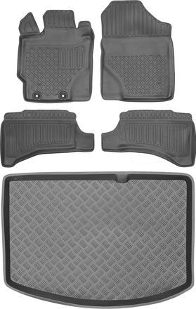 OEM Juego De Alfombrillas Para Coche Y Maletero Para Toyota Yaris Iii Hatchback (2014-2019)