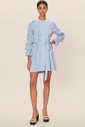 Rebecca Taylor Lorelai Tunic Dress in Chambray at Nordstrom, Size Medium