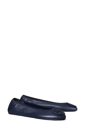 Tory Burch Reva Travel Ballet Flat in New Navy /New Navy at Nordstrom, Size 5.5