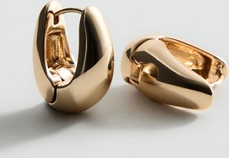 Mango Orecchini anello volume oro - Donna - Taglia unica - MANGO