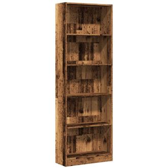 vidaXL Estantería madera de ingeniería color envejecido 60x24x176 cm Vidaxl