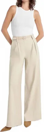 Favorite Daughter The Miranda Linen Pant In Khaki