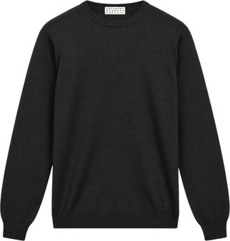 Cashmere Company Girocollo F.14 Ronde hals gebreid - Heren - Ronde hals truien - Zwart - M - Wol - Truien & Vesten