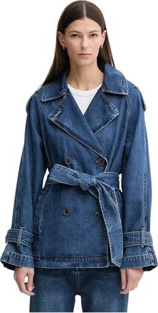 DKNY Denim Coat - - Jackets - Donna - Blu - L