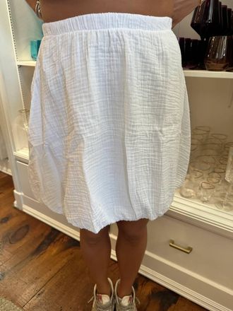 Starkx Bubble Mini Skirt In White
