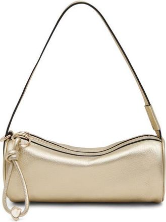 Aim&eacute;e The Skipper Barrel Leather Shoulder Bag in Warm Champagne at Nordstrom