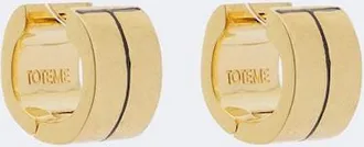 Toteme Pendientes de aro Signature chapados en oro