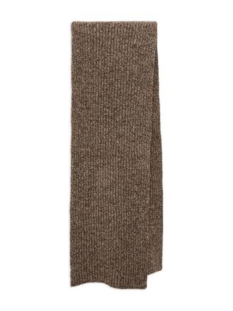Yves Salomon knitted cashmere scarf - men - Cashmere - One Size - Brown