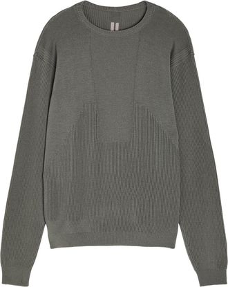 Rick Owens Ribbed Wool Jumper - Brown - XL