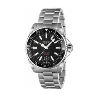 Gucci Ya 136301 Reloj de Acero Inoxidable de Buceo - Accessories - Hombre - Gris - ONE SIZE
