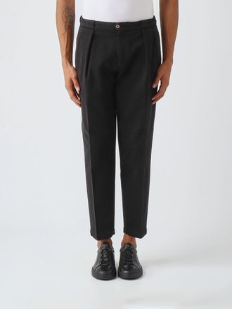 BRIGLIA 1949 Pantaloni chino in cotone con pince e vestibilit&agrave; slim fit