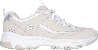 Skechers Womens Icon Dlite Trainers Taupe/White 4.5 UK