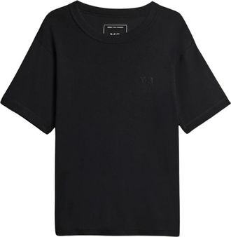 Yohji Yamamoto Heren, Tops, Zwart, Maat: S Katoen