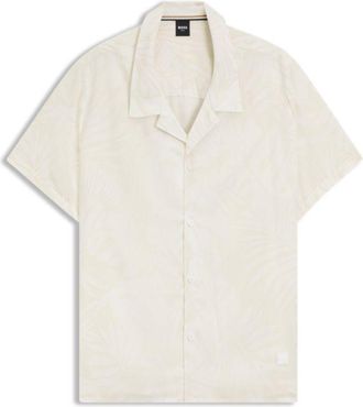 BOSS Regular-fit shirt with all-over print