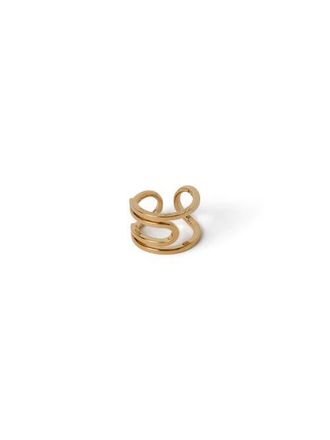 Off-white Womens Paperclip Ring in Gold at Nordstrom, Size 6